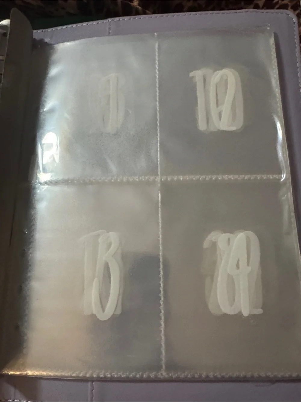 Purple Savings Envelope Book - 100 Envelope Savings Challenge